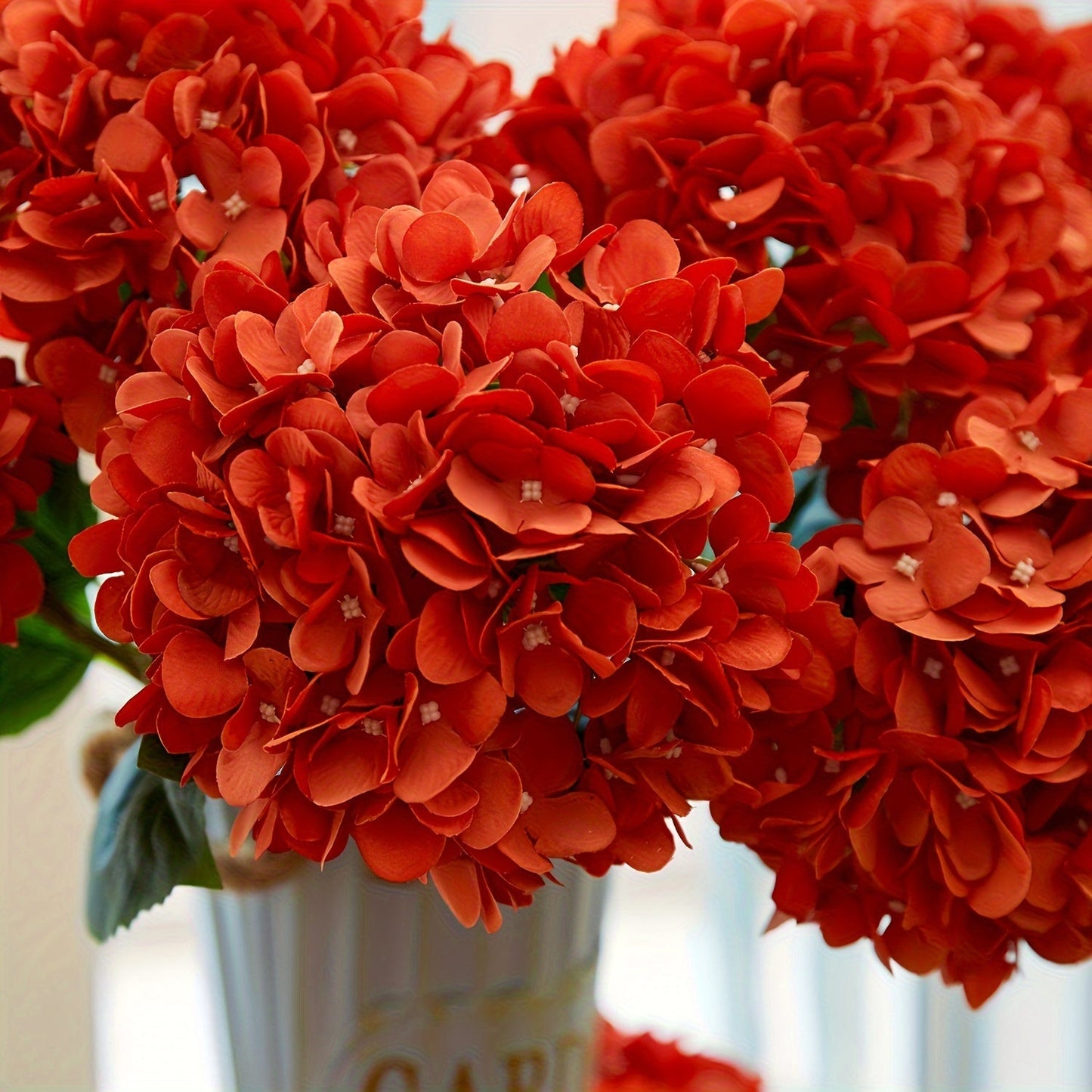 Autumn Hydrangea Set of 5 – Vibrant Artificial Flowers 50 cm