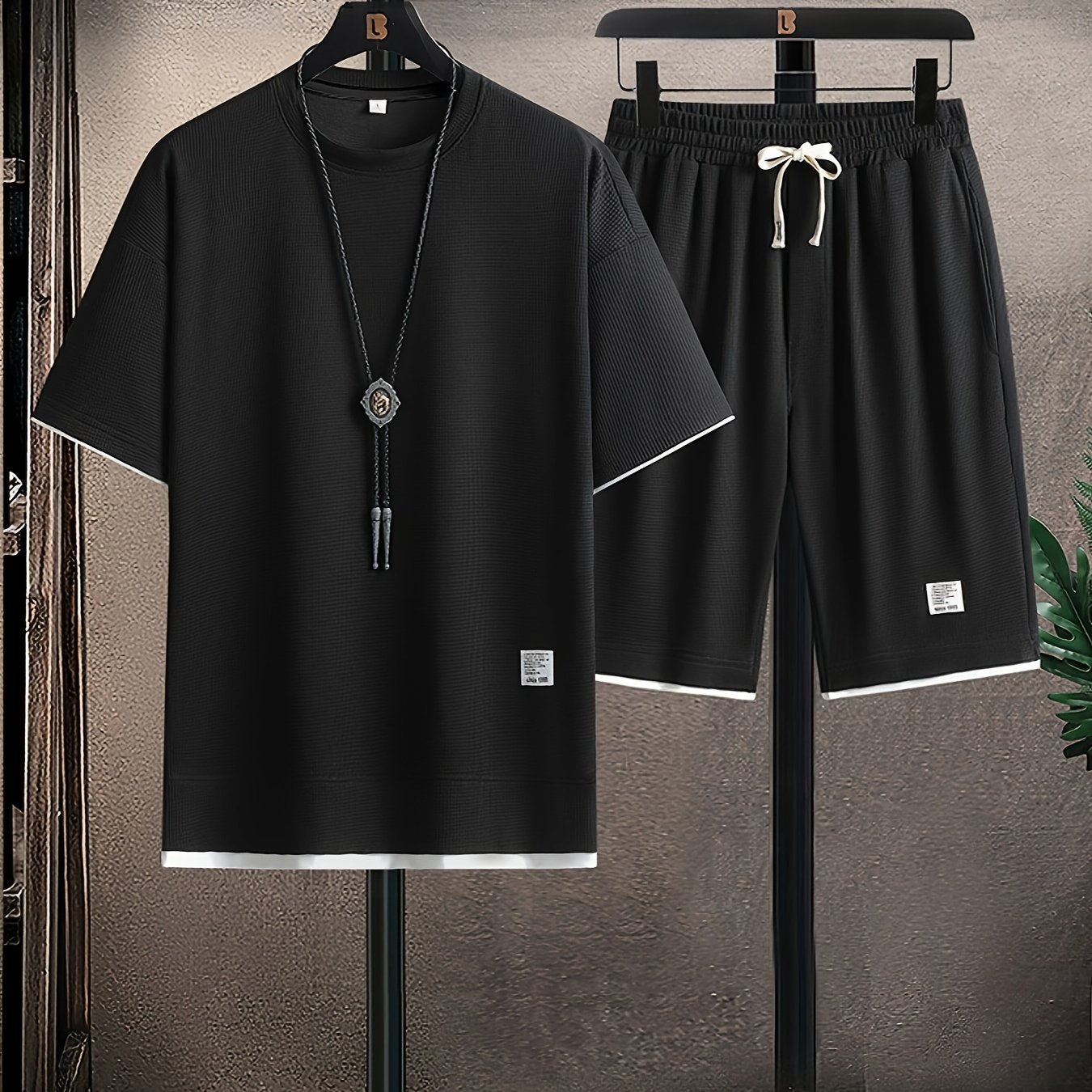 Men's Breathable Summer Set – Modern T-Shirt & Shorts