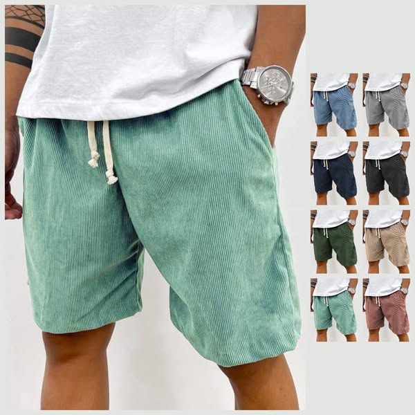 Men's Corduroy Stretch Shorts – Comfortable & Stylish for Summer