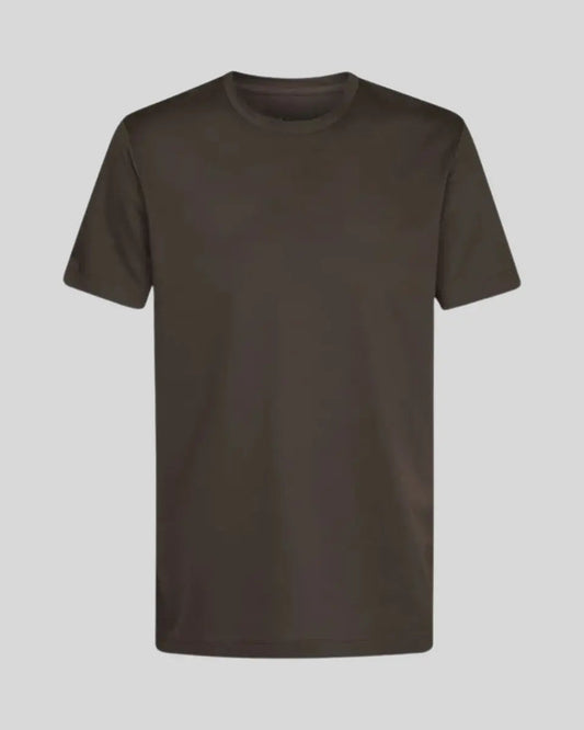 Dark brown men's T-shirt made of Supima cotton