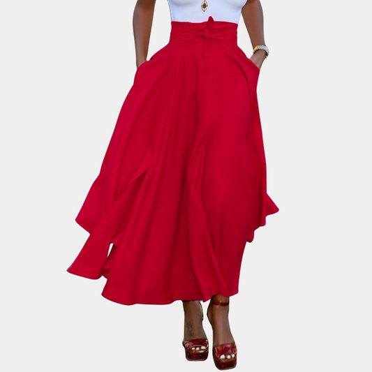 Red Summer Skirt Women | Fashionable & Elegant