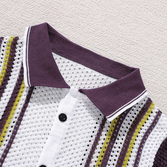 Men's shirt with mesh pattern – Breathable, stylish and unique design