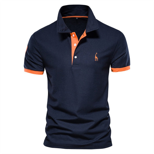 Men's Polo with Contrasting Collar and Sleeve Details – Timeless Casual Style