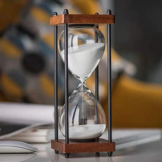 Elegant 60-Minute Hourglass Clock – Decorative and Functional