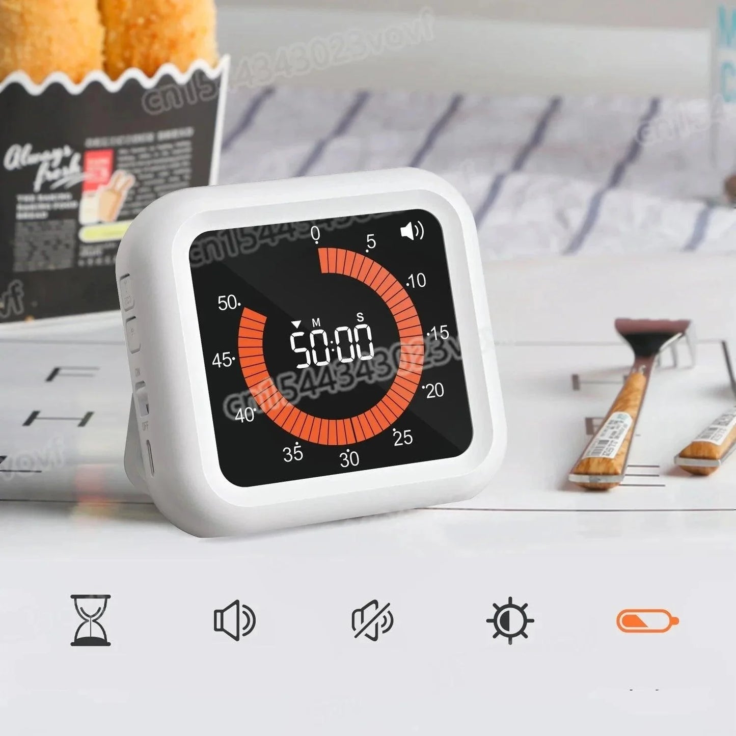 Stylish Silent Digital Clock for a Peaceful Atmosphere