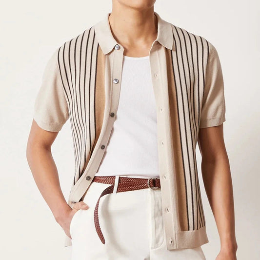 Stylish Men's Polo with Buttons - Breathable, Comfortable & Casual Chic