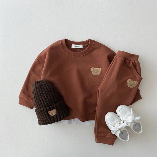 Cute Bear Print Kids Outfit – Comfortable and Playful Everyday Outfit