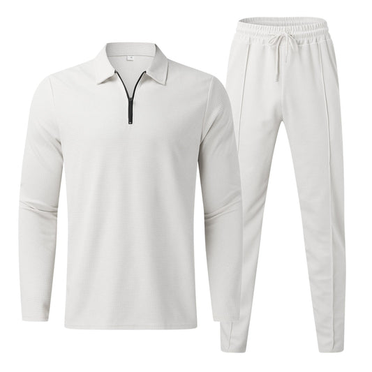 Casual Men's Zip-Up Tracksuit – Comfort & Style