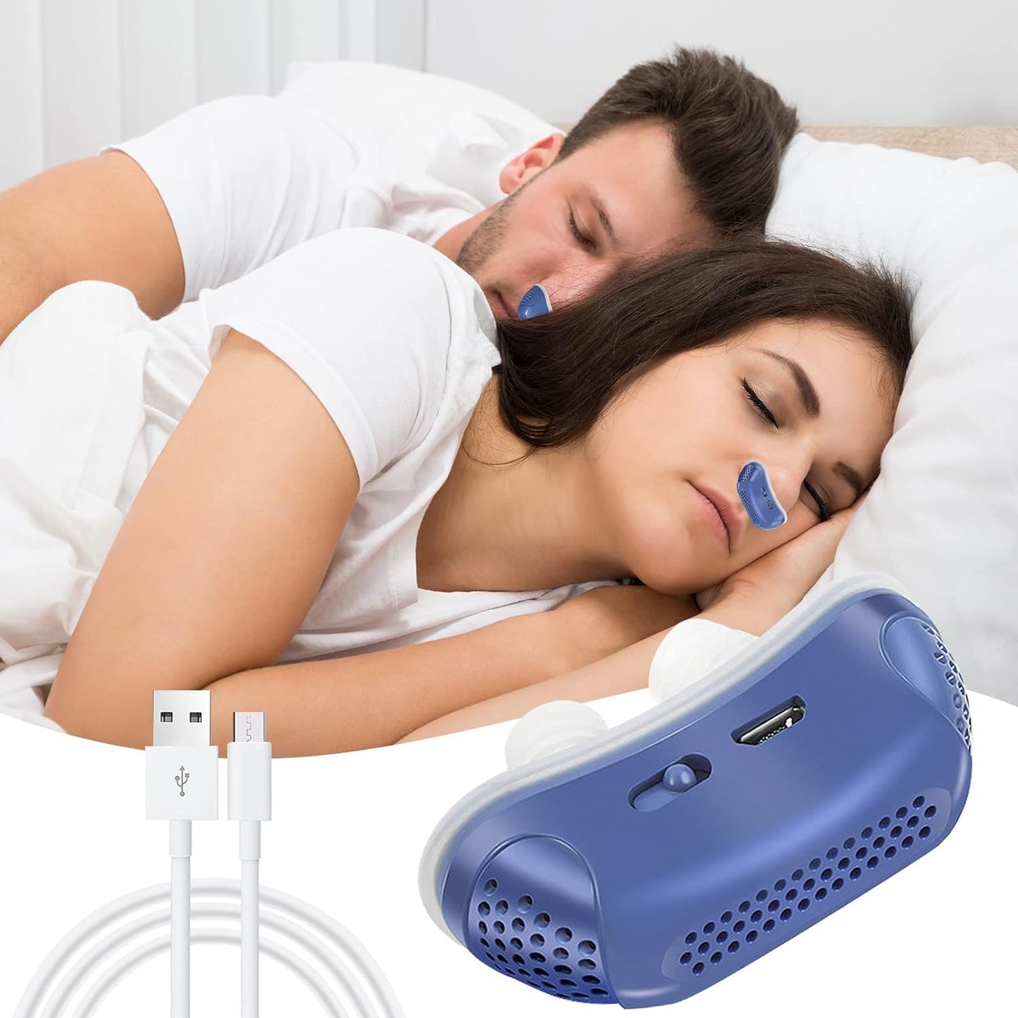 Portable Anti-Snoring Device for Sleep Apnea - Micro CPAP