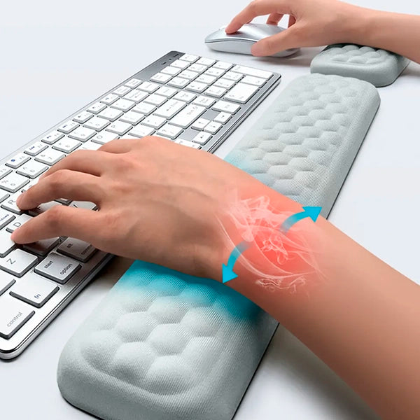 Keyboard & Mouse Wrist Rest Set – Ergonomic and Breathable