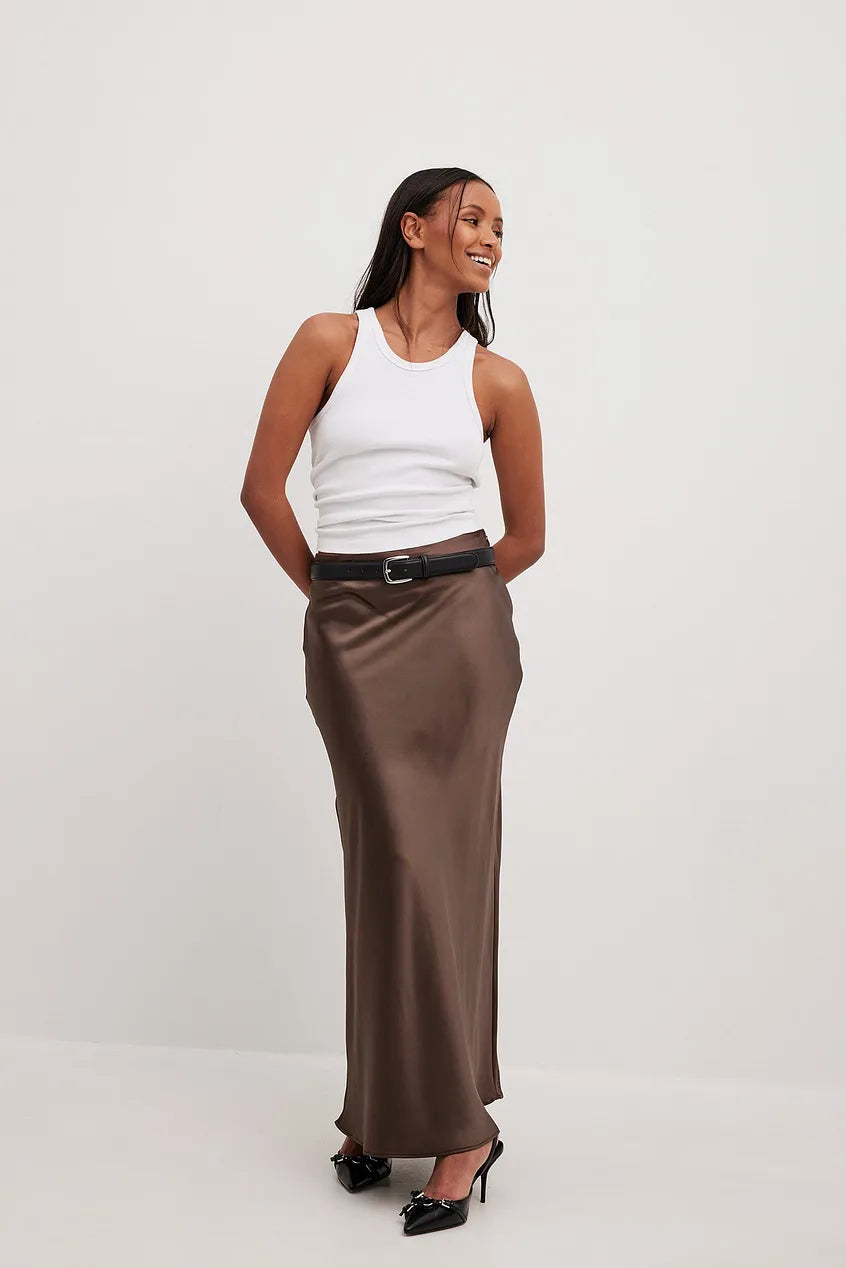 Satin Midi Skirt Women – Timeless Elegance and Comfort