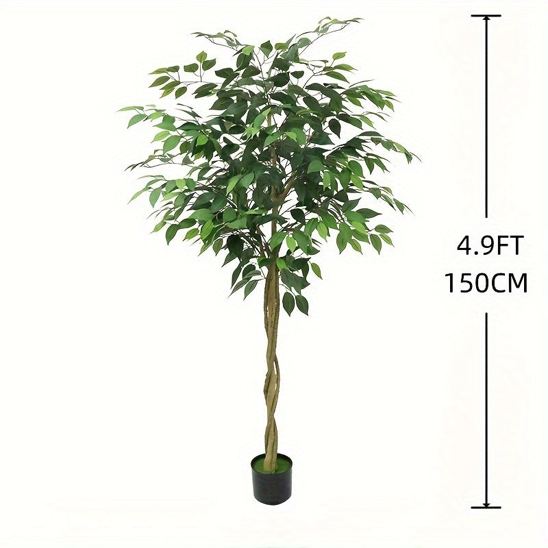 Silky Artificial Ficus Tree – Realistic and Maintenance-Free (120–210 cm)