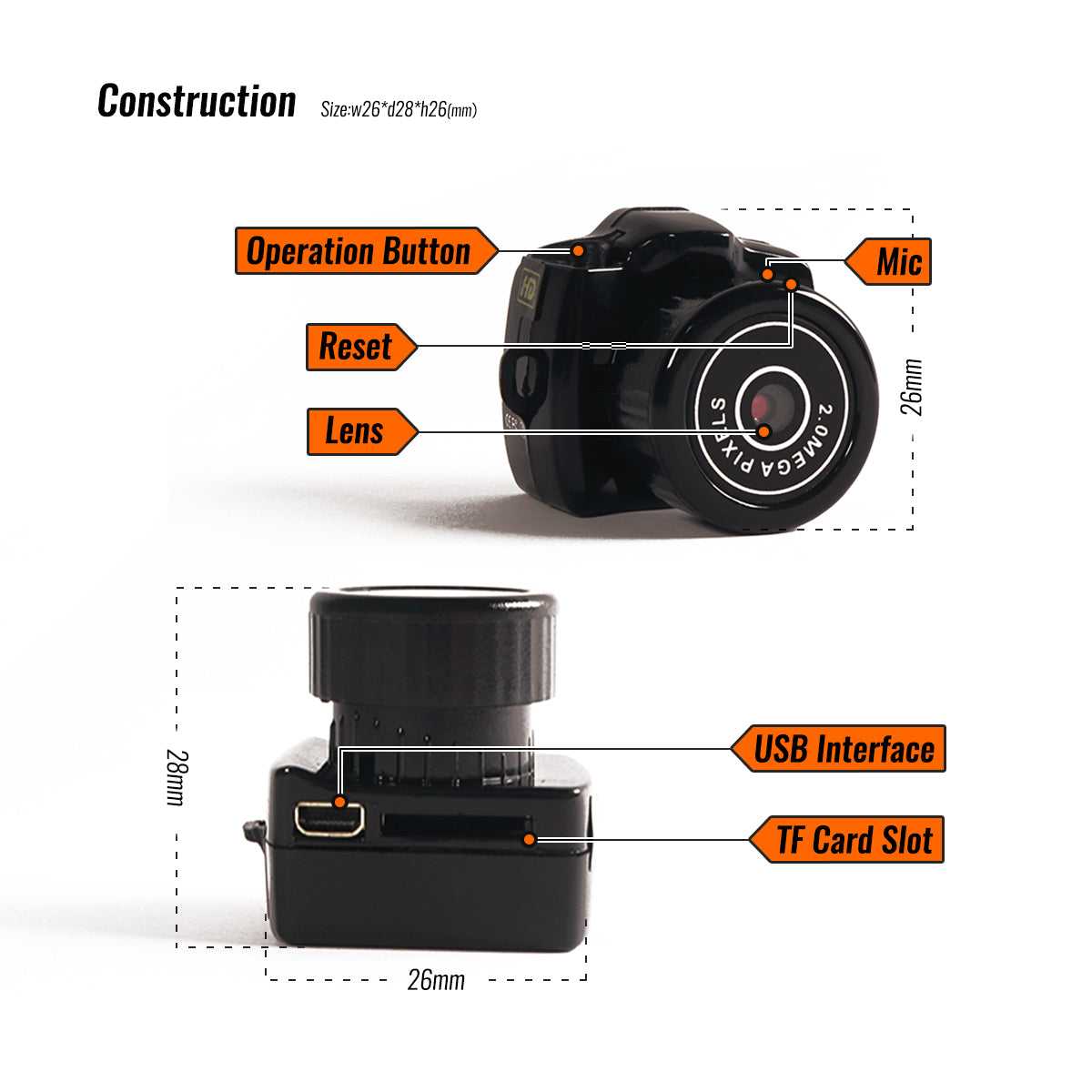 Digital Mini HD Camera – Compact &amp; Rechargeable