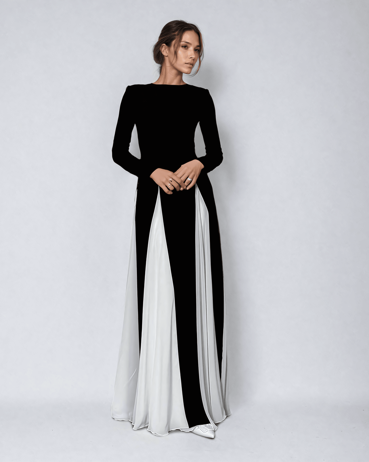 Elegant Women's Maxi Dress with a Flowing Fit and Refined Look
