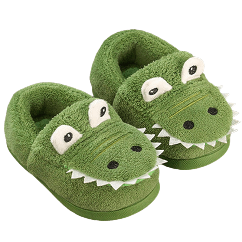 Warm Dinosaur Slippers for Toddlers – Soft, Non-Slip and Unisex
