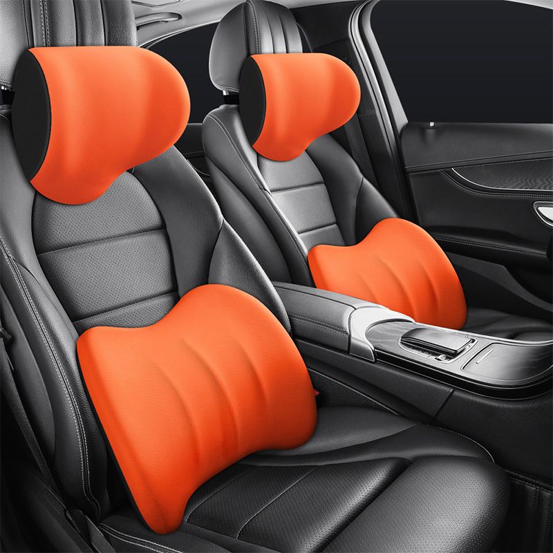 Ergonomic Car Cushion Set for Neck and Lower Back – Optimal Driving Comfort