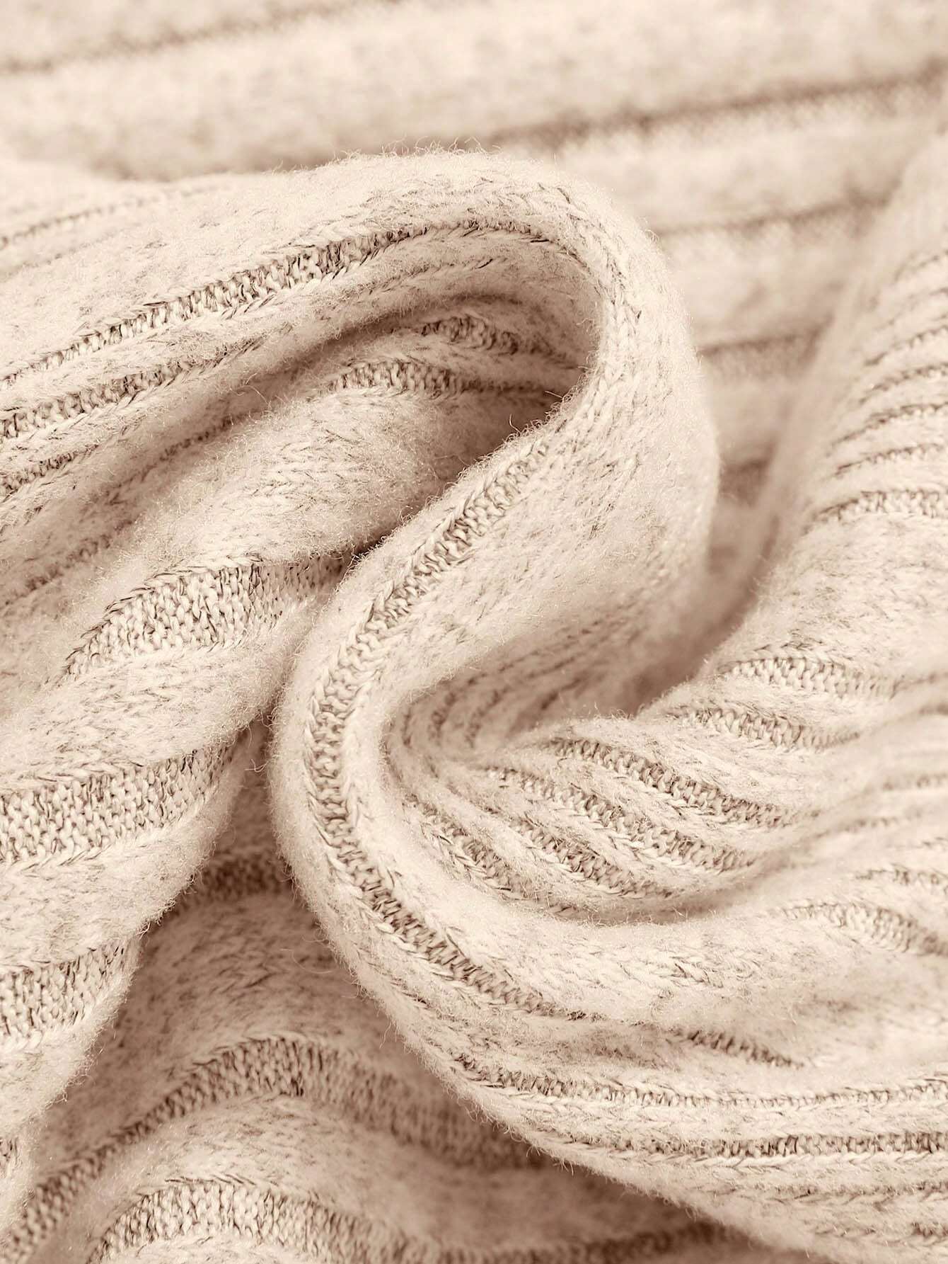 Cozy Ribbed Long Sleeve Kids Dress – Comfort &amp; Style