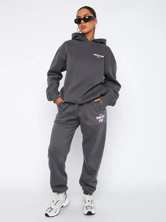 Women's Lounge Set – Soft Hoodie &amp; Jogging Pants