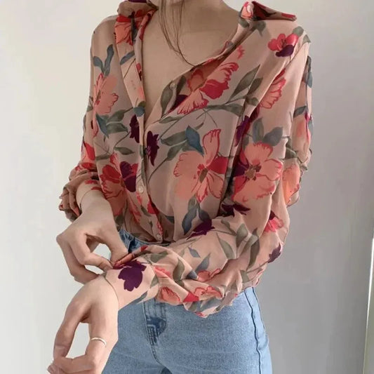 Airy Chiffon Summer Blouse Women