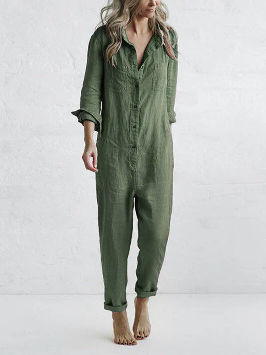 Women's Linen Jumpsuit – Lightweight, Stylish &amp; Practical