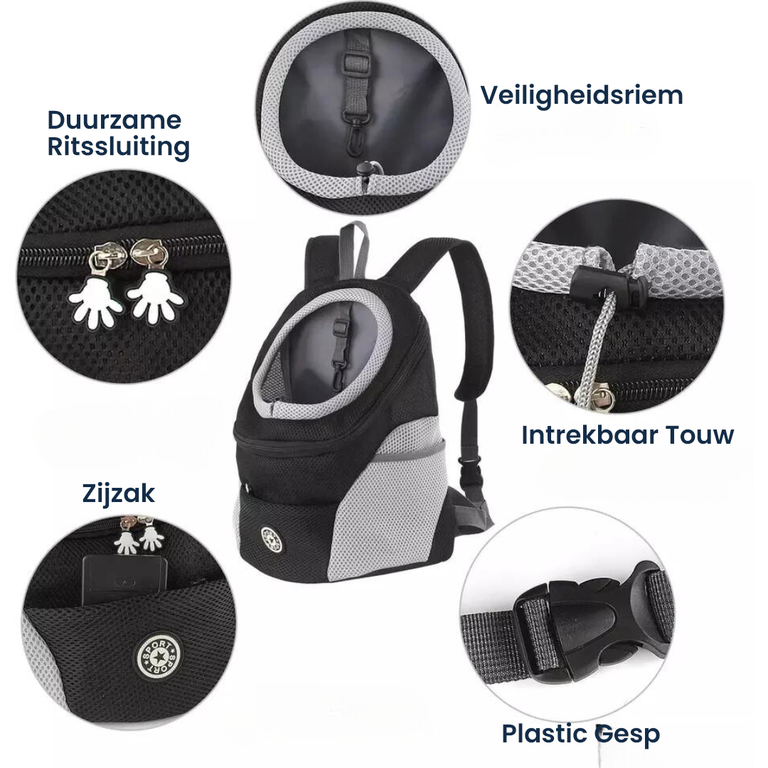 Adventure Carrier for Small Dogs – Black and Comfortable