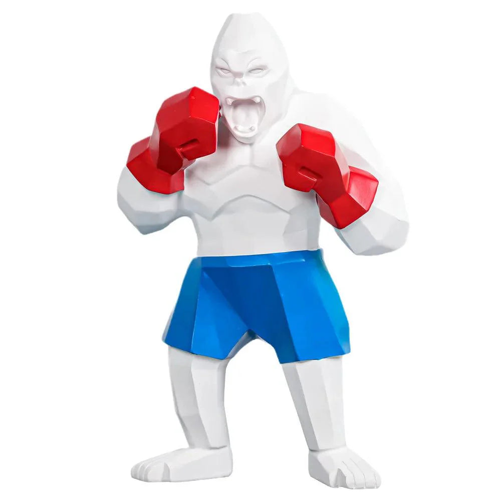 Geometric Gorilla Sculpture – Modern Decorative Accent