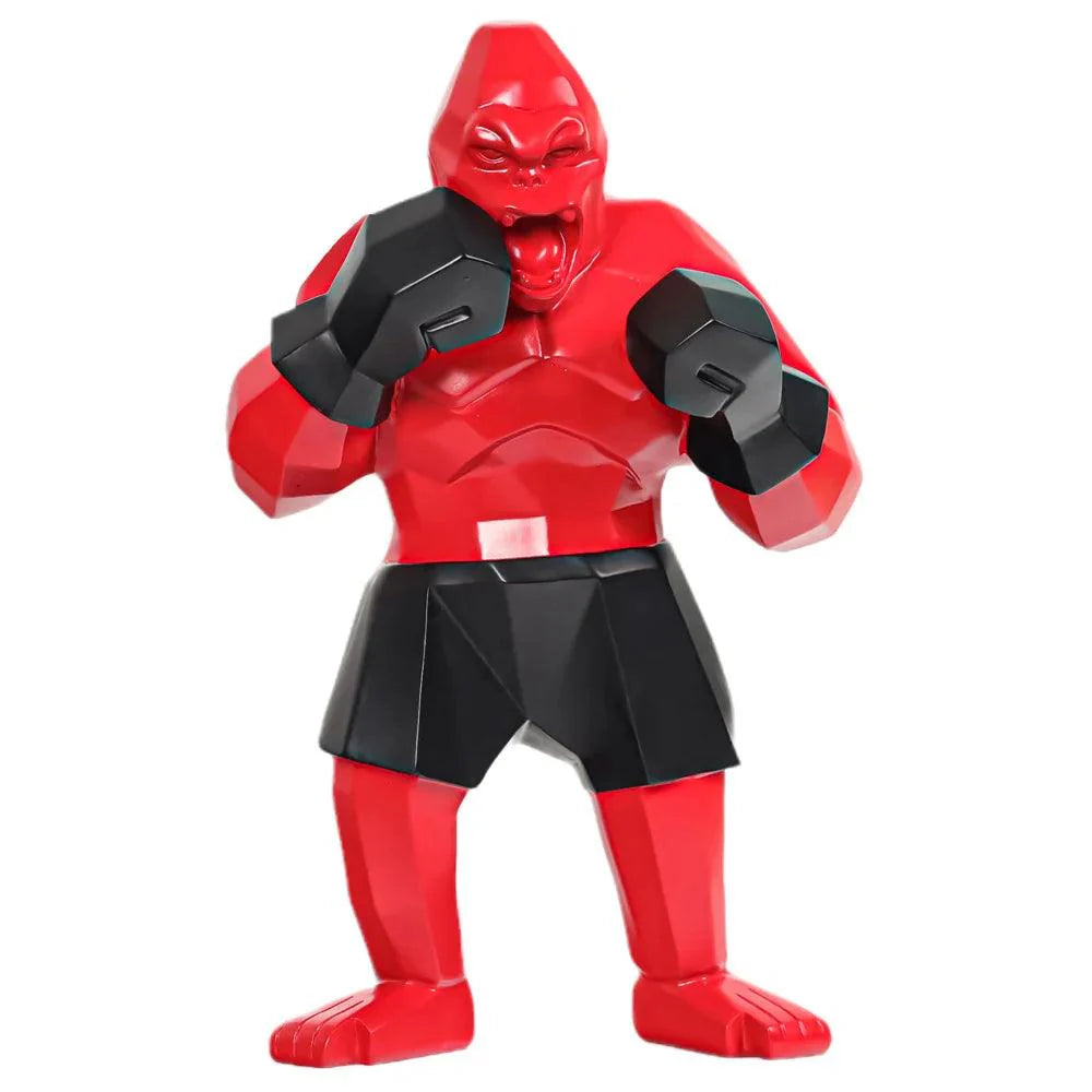 Geometric Gorilla Sculpture – Modern Decorative Accent