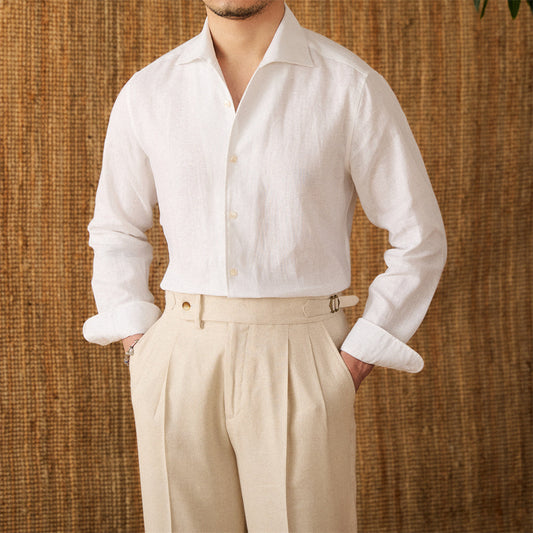 Old Money Style Linen Summer Shirt – Men