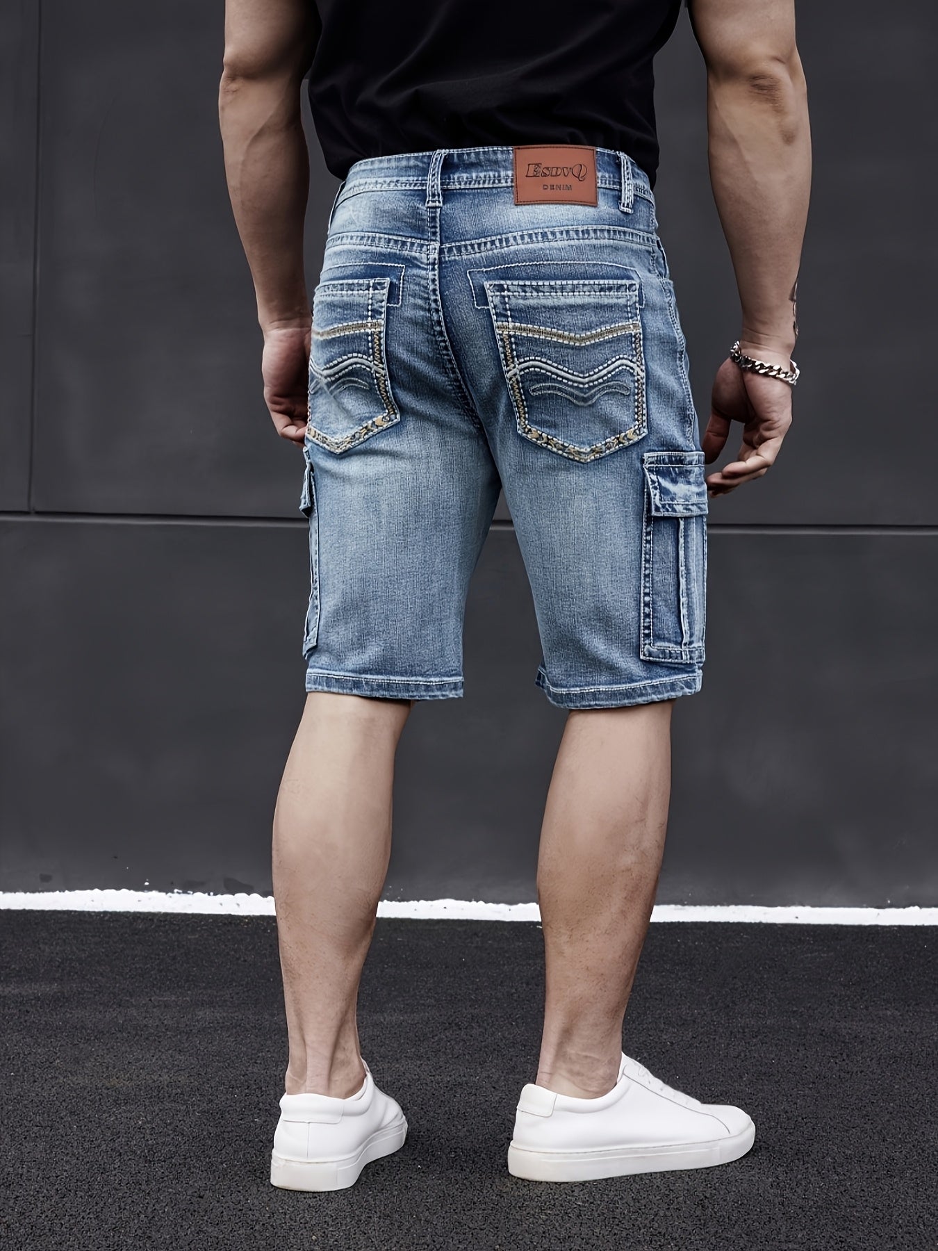 Men's Multi-Pocket Denim Shorts – Practical &amp; Comfortable