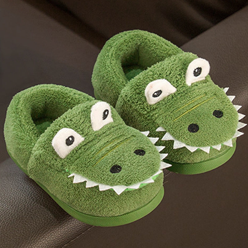 Warm Dinosaur Slippers for Toddlers – Soft, Non-Slip and Unisex