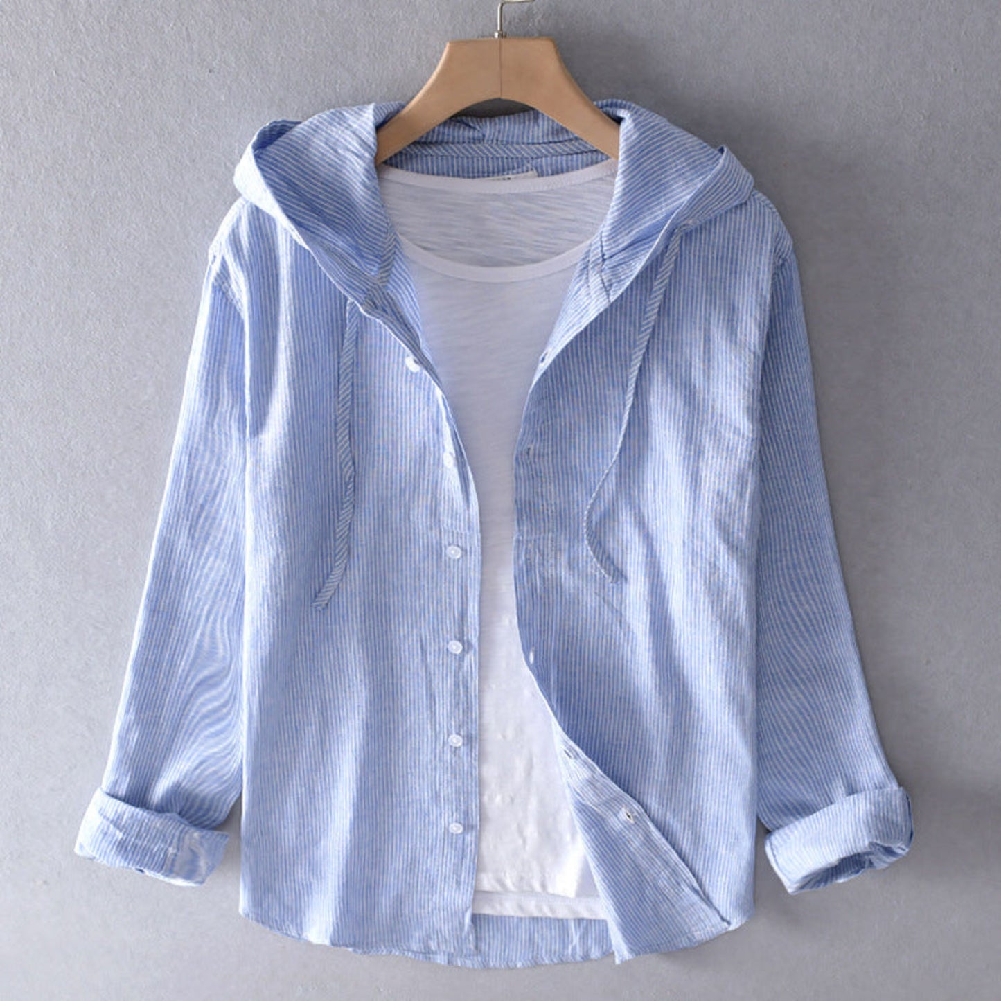 Women’s Hooded Button Shirt