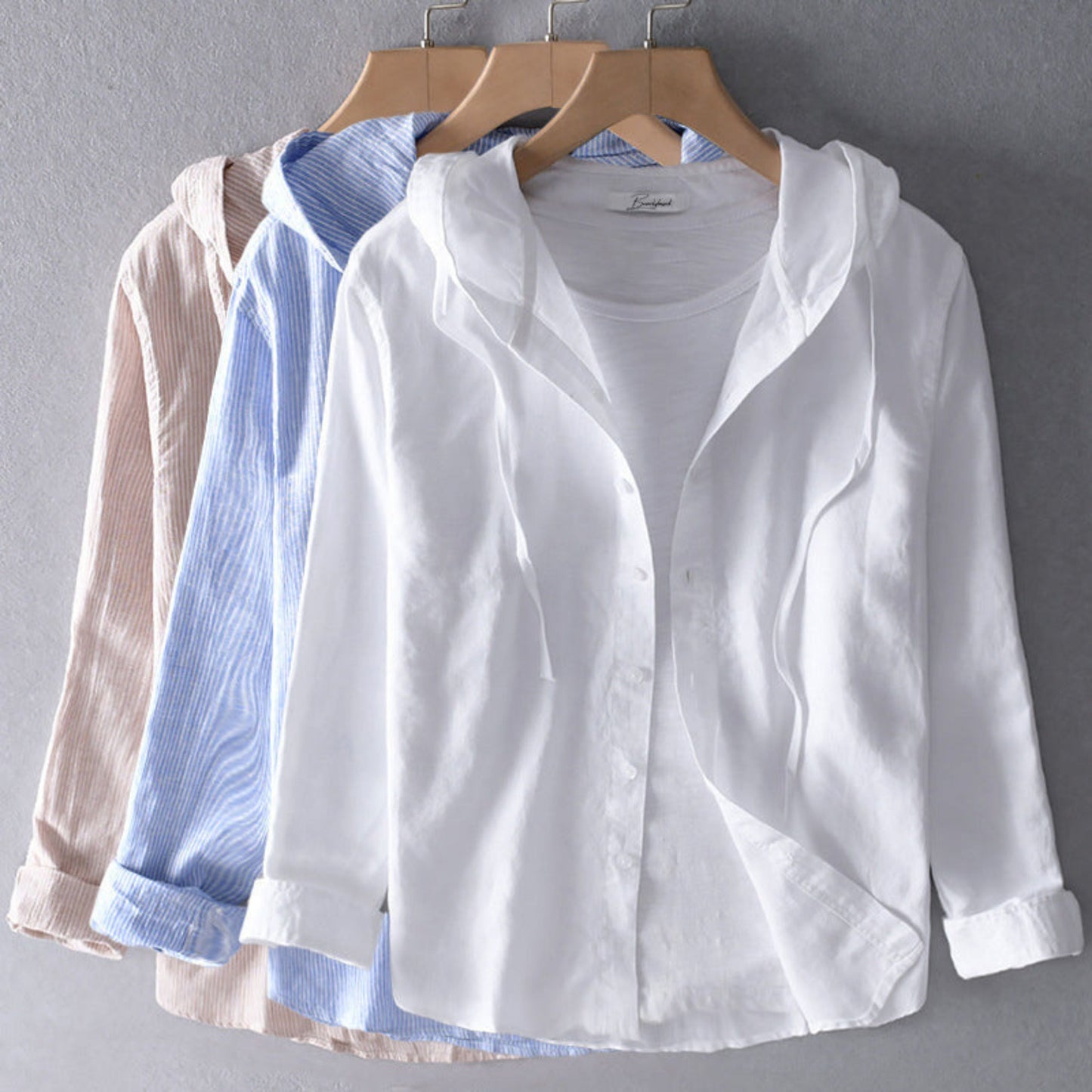 Women’s Hooded Button Shirt