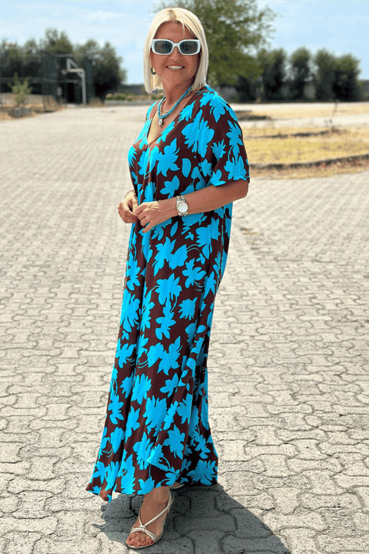Dolce Vita Maxi Dress – Floral Print &amp; Sunny Feminine Style