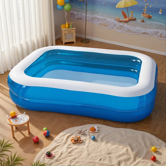 Inflatable Swimming Pool for 4 People – Made of Durable PVC Material