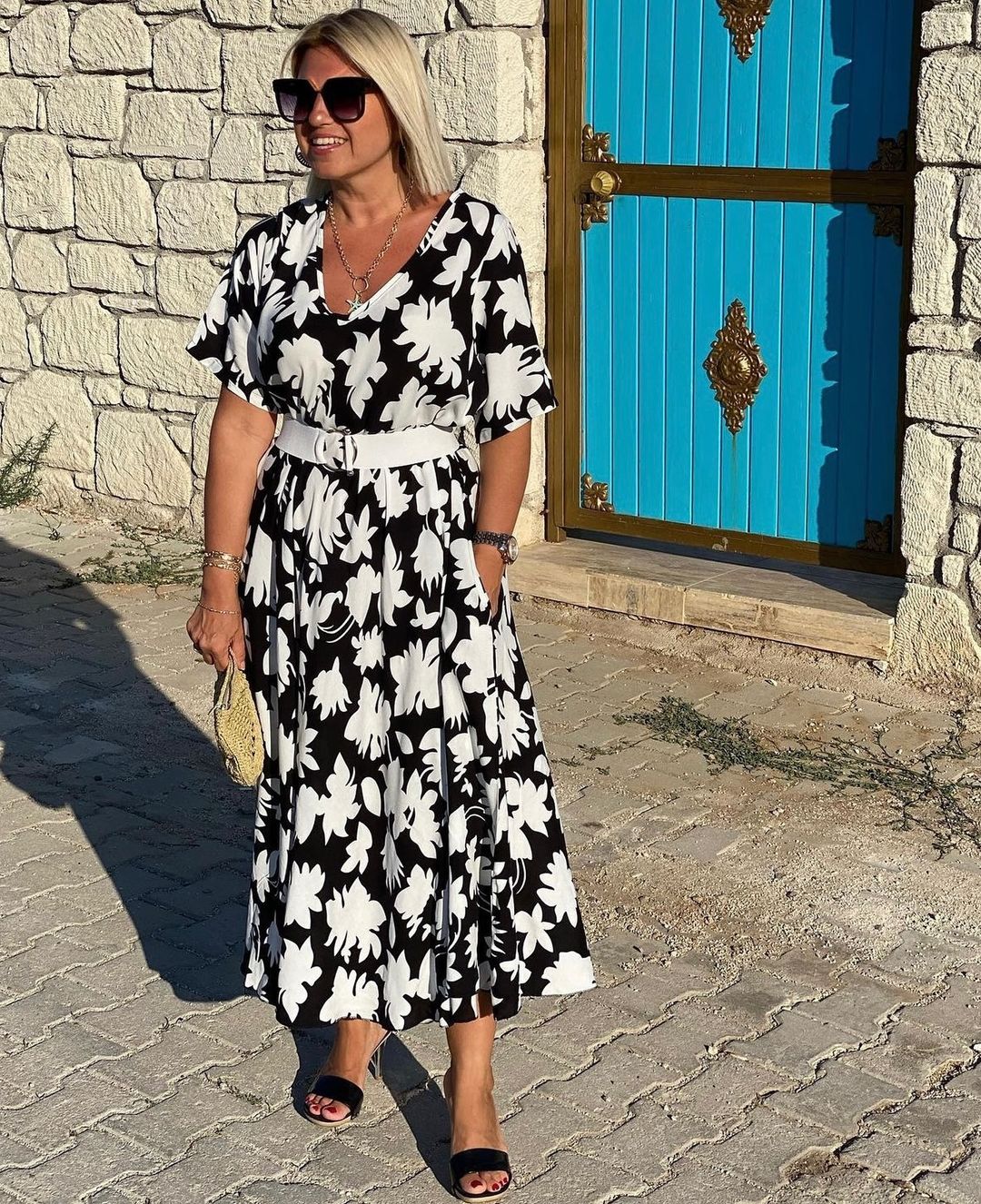 Dolce Vita Maxi Dress – Floral Print &amp; Sunny Feminine Style