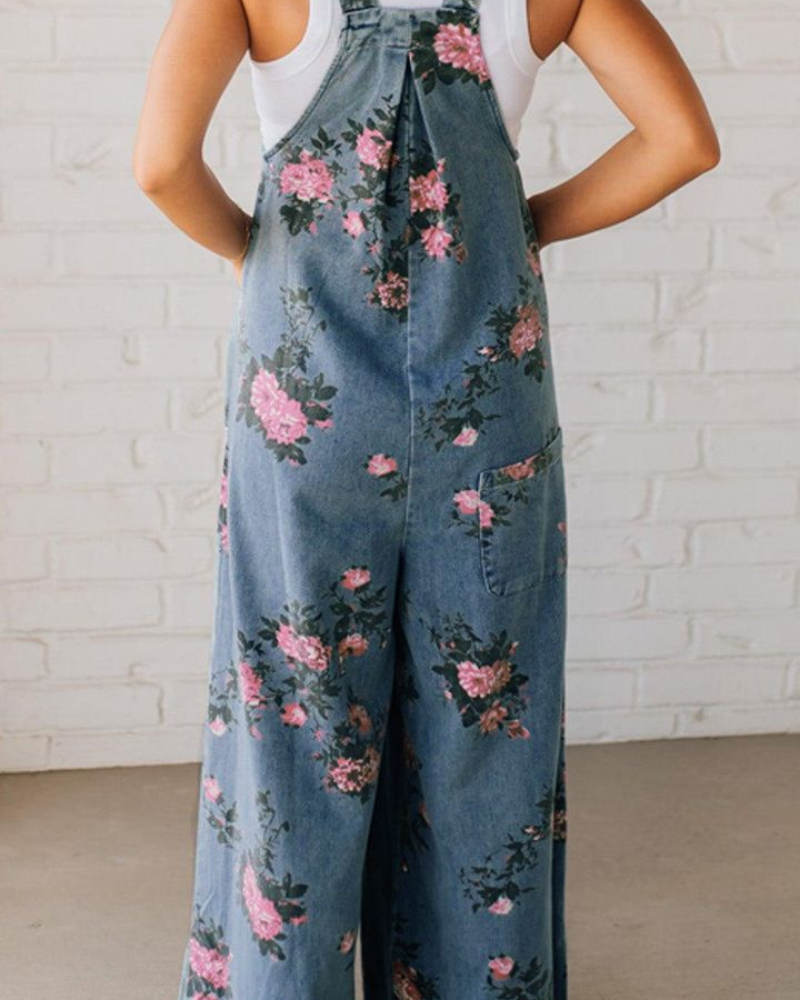 Bloom Garden Jumpsuit – Relaxed Wide-Leg &amp; Vintage Floral Print