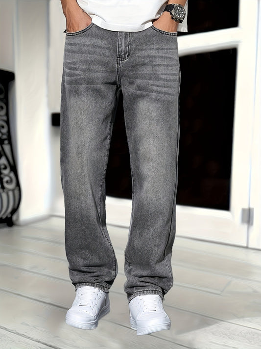 Classic straight men's jeans in sturdy denim – Timeless &amp; comfortable