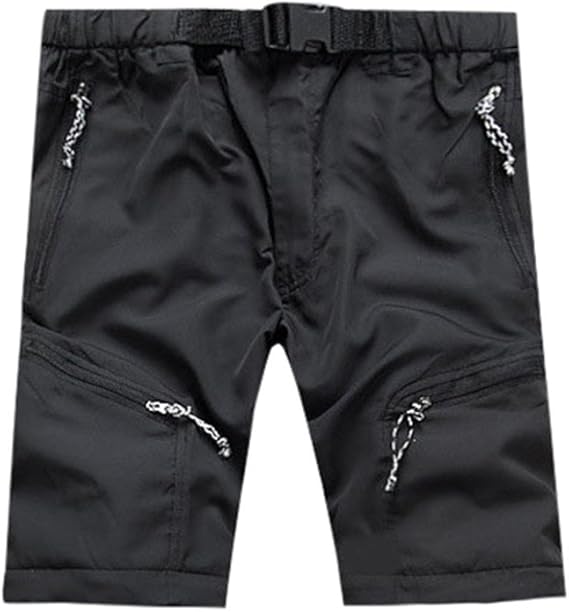 Men's Outdoor Trousers with Zip-Off Legs Made of Quick-Drying Material