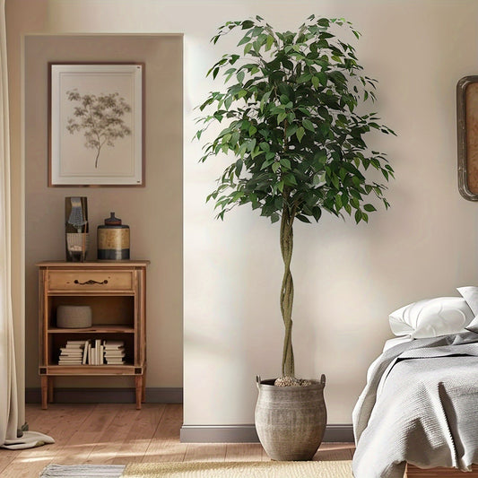 Silky Artificial Ficus Tree – Realistic and Maintenance-Free (120–210 cm)