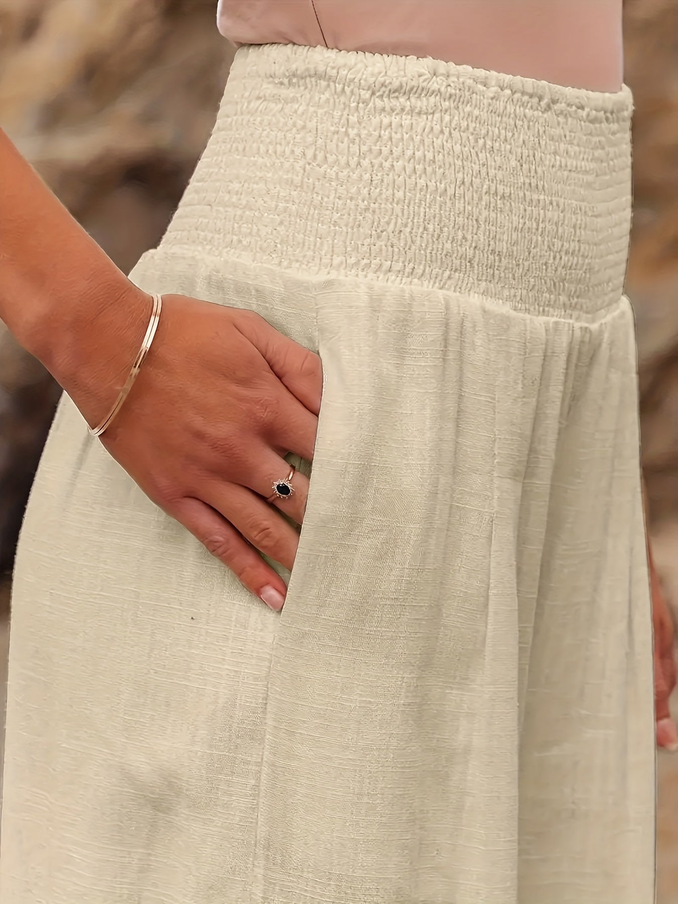 Set of 2 Wide Women's Trousers – in Airy Style