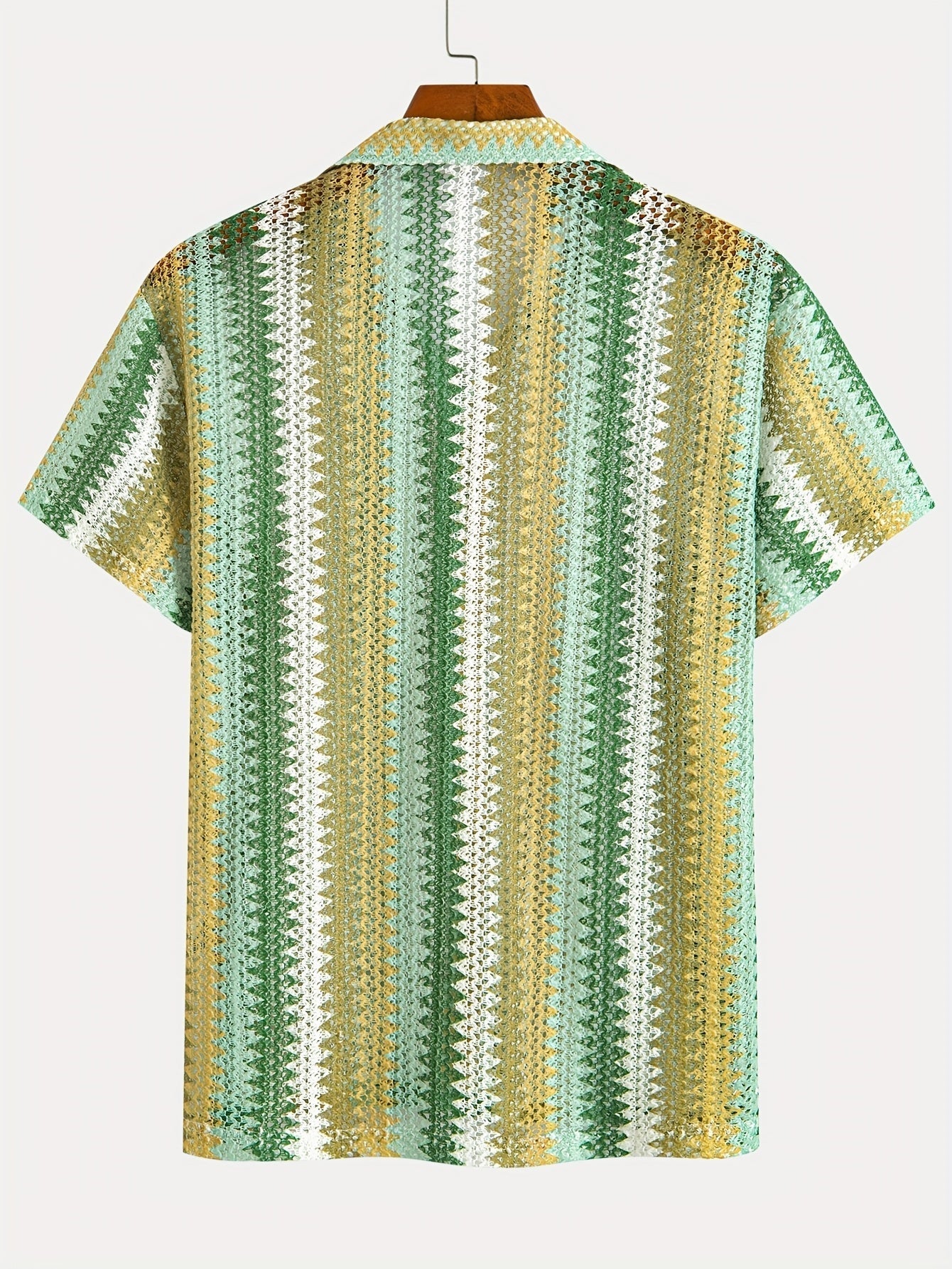 Men's Summer Casual Short Sleeve Shirt – Lightweight Woven Fabric