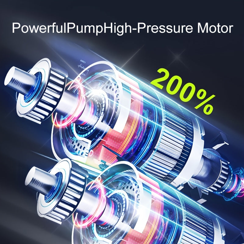 Portable Air Compressor with LCD Display &amp; LED Light