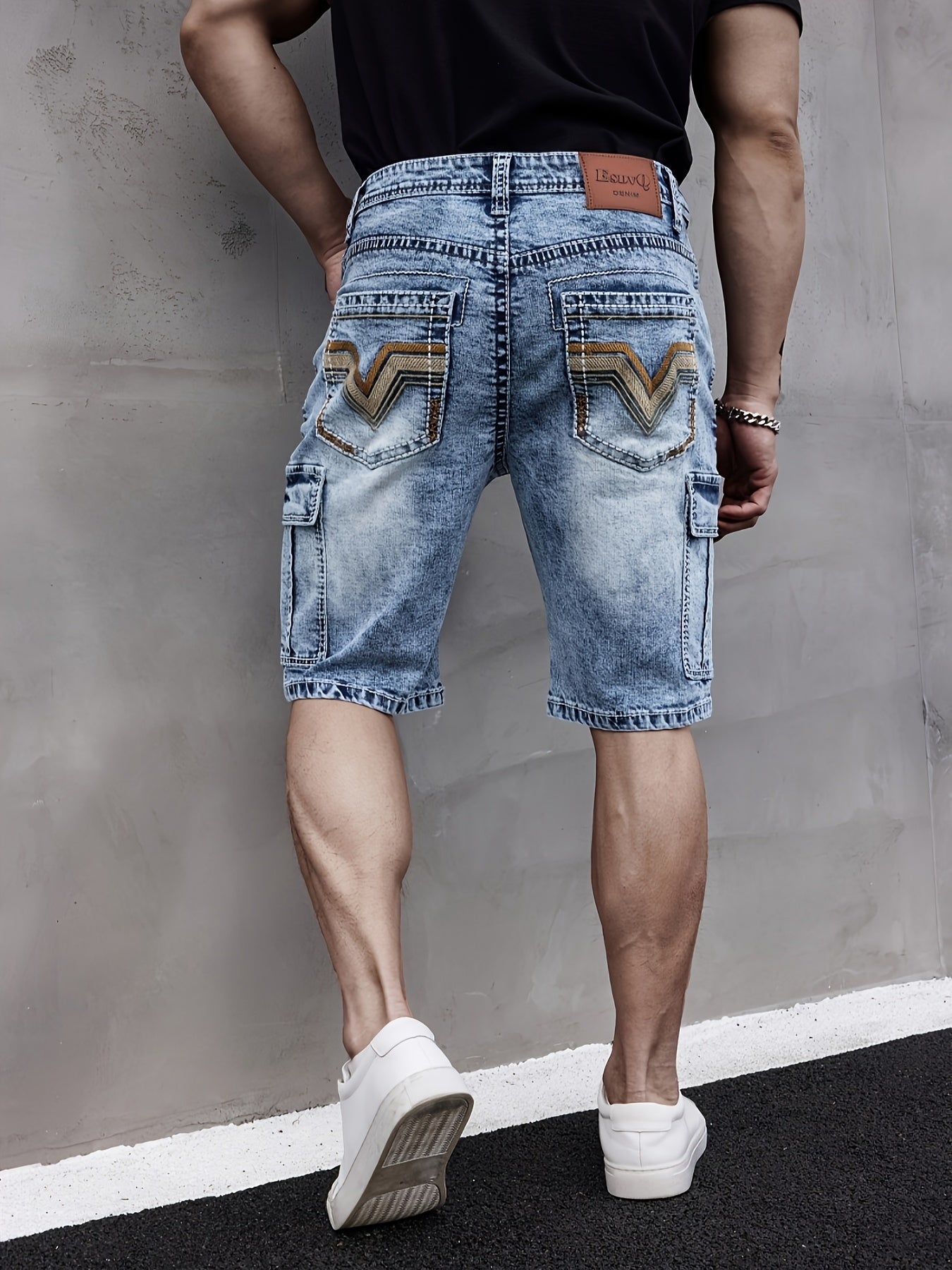 Men's Multi-Pocket Denim Shorts – Practical &amp; Comfortable