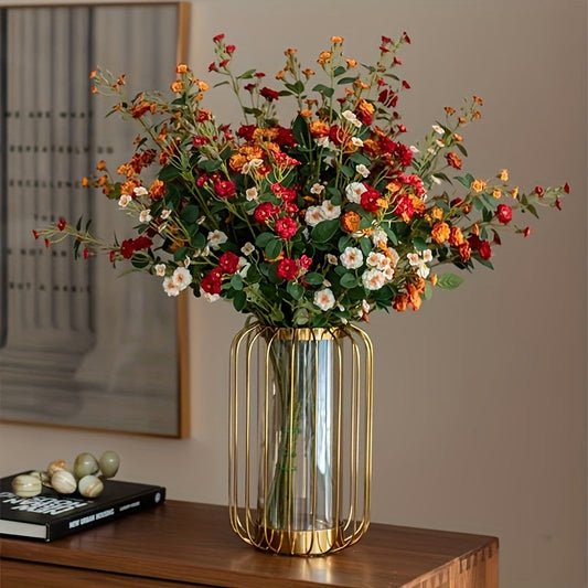 Set of 16 Lifelike Artificial Roses – 75 cm High