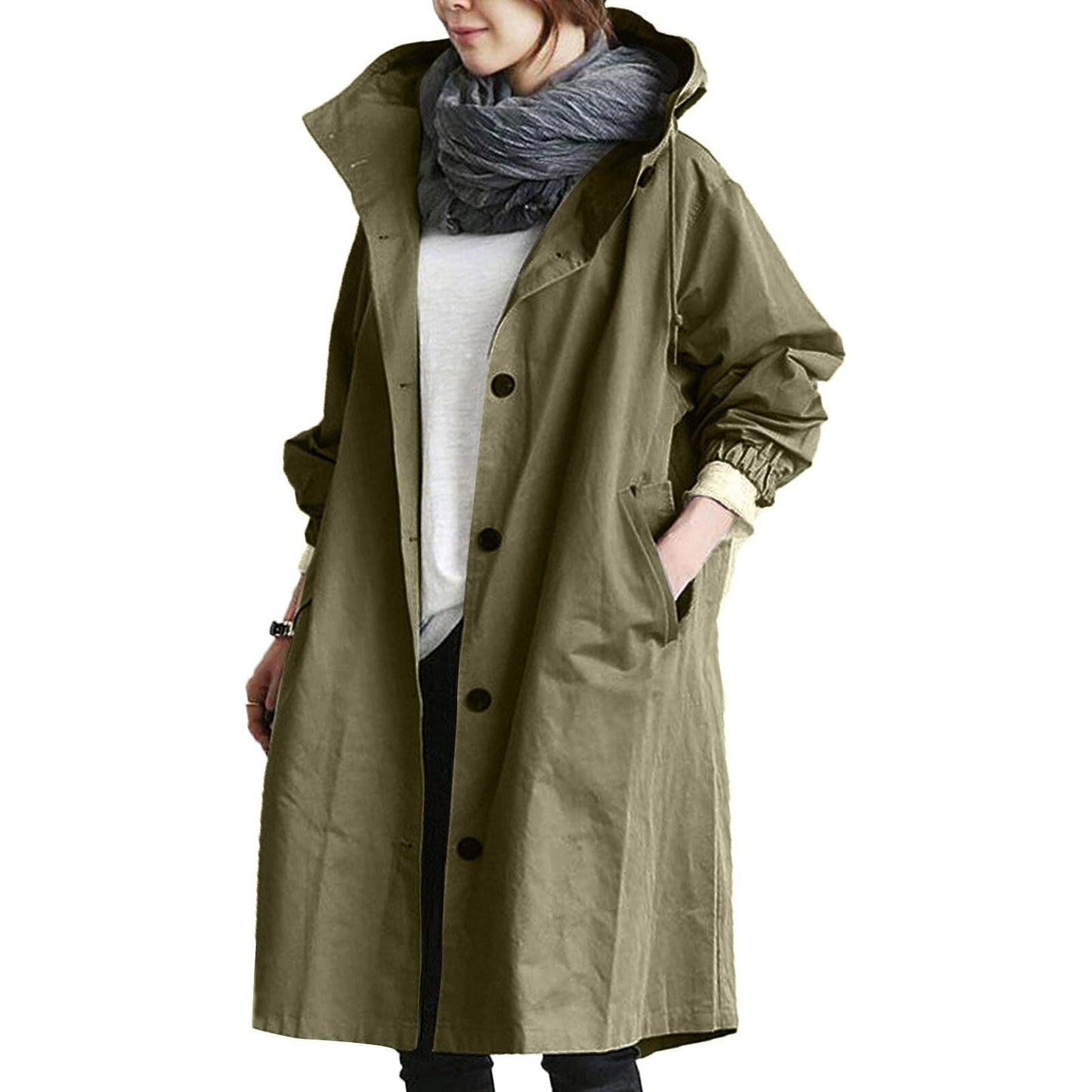 Long Women's Raincoat - Waterproof &amp; Lightweight