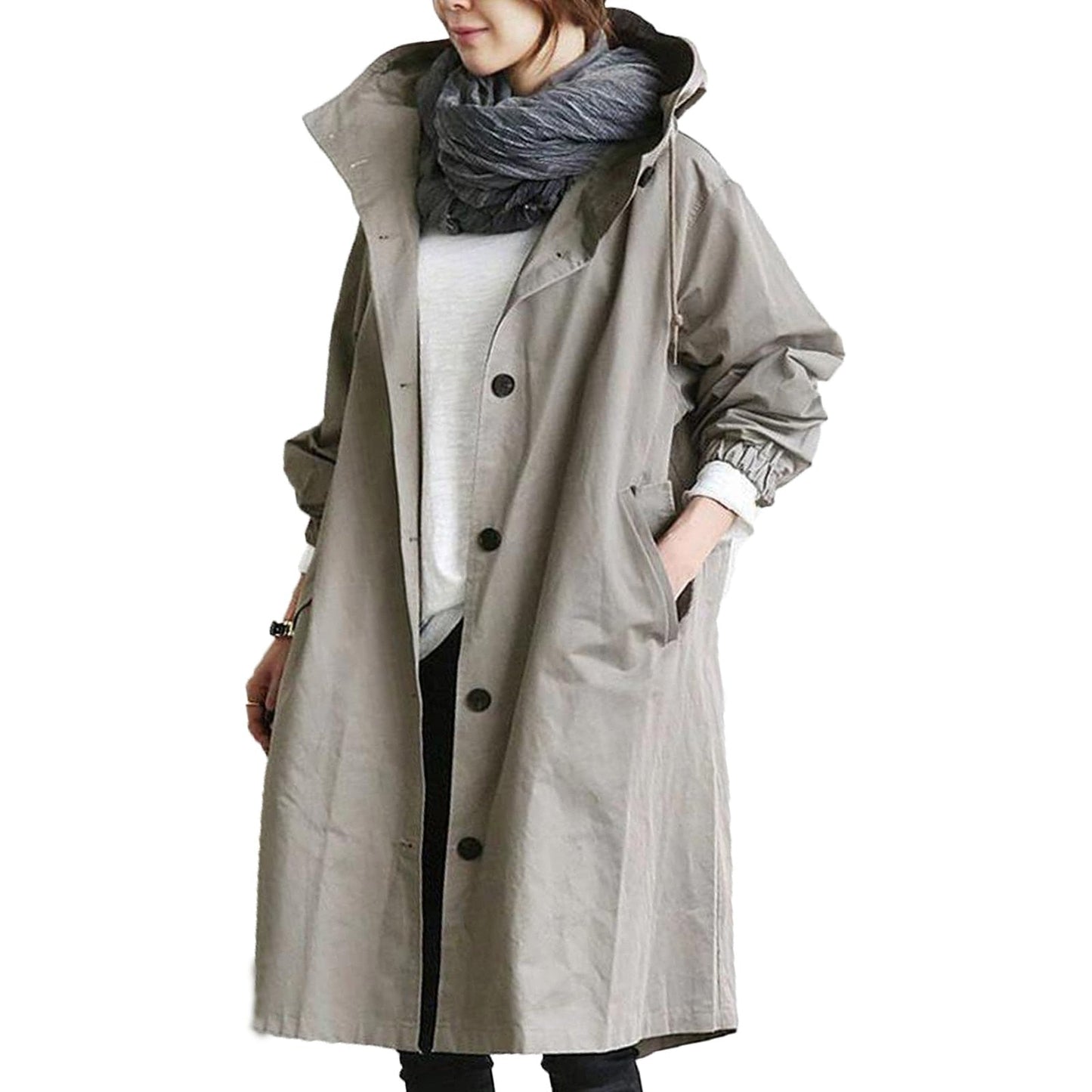 Long Women's Raincoat - Waterproof &amp; Lightweight