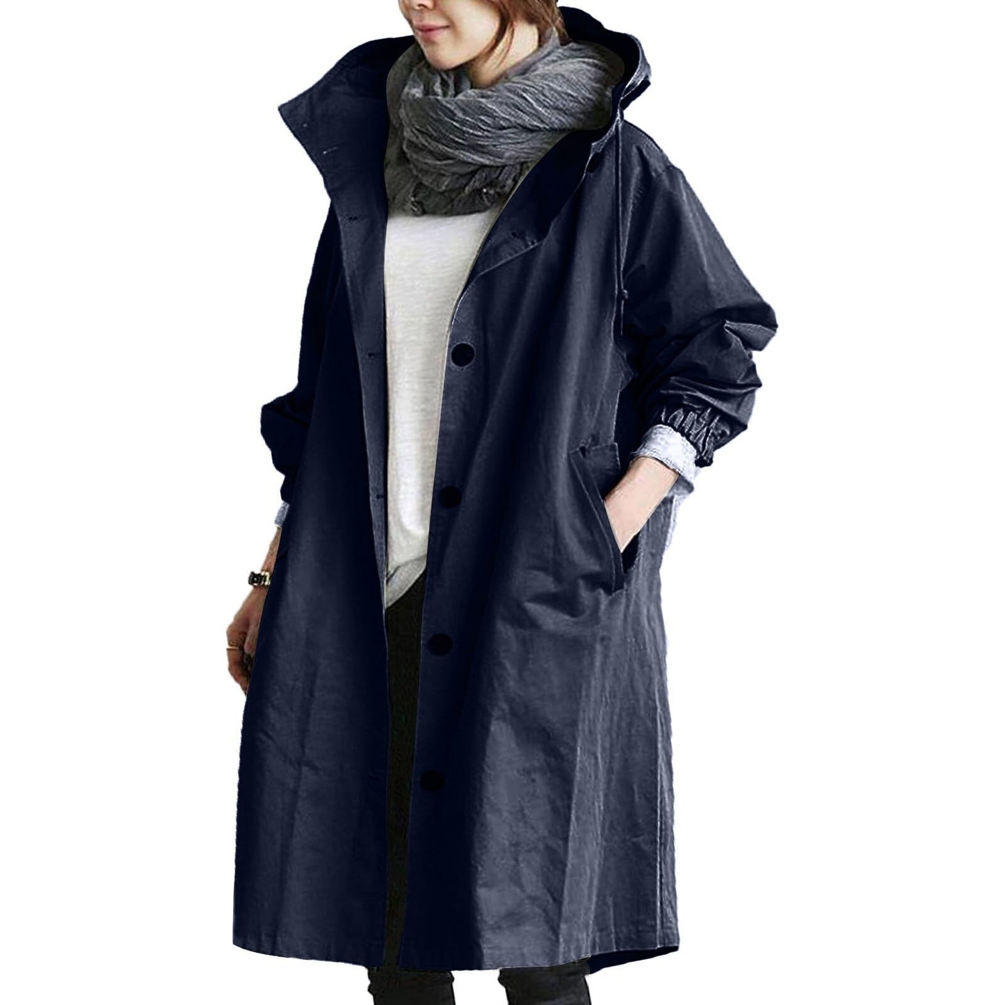 Long Women's Raincoat - Waterproof &amp; Lightweight
