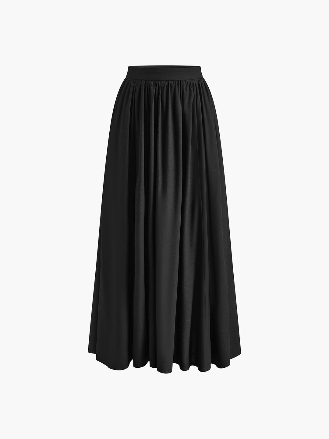 Flared Maxi Skirt with Side Pockets – Comfort &amp; Elegant Fit