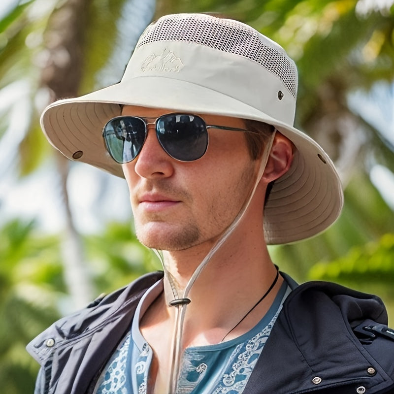 Stylish Men's Hat with UV Protection - Ideal for Outdoors &amp; Summer
