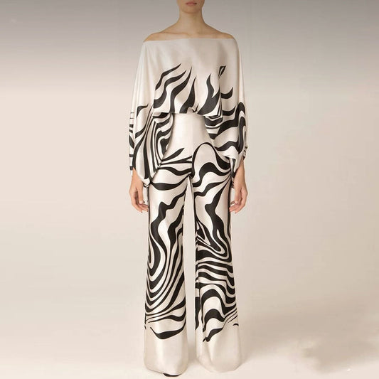 Two-Piece Satin Set – Chic, Shiny and Sophisticated